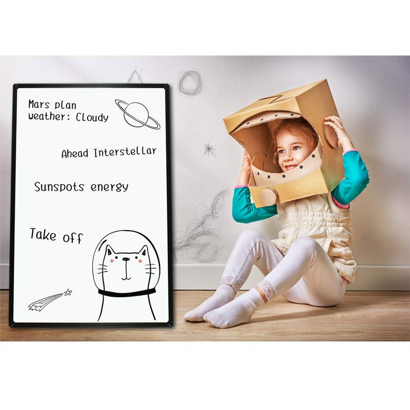 JILoffice Magnetic Whiteboard/White Board, Dry Erase Board 36 x 24 Inch, Black Aluminum Frame Wall Mounted Board for Office Home and School - Image 4